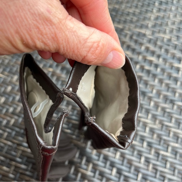 Ladies dark brown vintage gloves - Picture 4 of 4